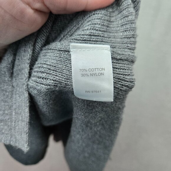 Pure Jill Sweater Skirt Straight Pencil Drawstring Waist XLARGE Gray Minimal Cla - Picture 4 of 7